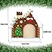 Namalu 8 Pieces Wood Gingerbread House Photo Frame Ornaments Christmas Picture Frame Christmas Tree Hanging Photo Ornaments Decoration for Holiday Decorations