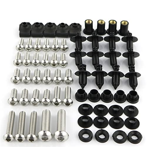 �l�W�t���i �ɓK������X�Y�L GSXR600 GSXR750 GSXR 600 750 GSX-R 2008 2009 2010 ���S�ȃt���t�F�A�����O�L�b�g�t�F�A�����O�{���g�L�b�g�l�W�N���b�v�X�e�����X�|(Silver)