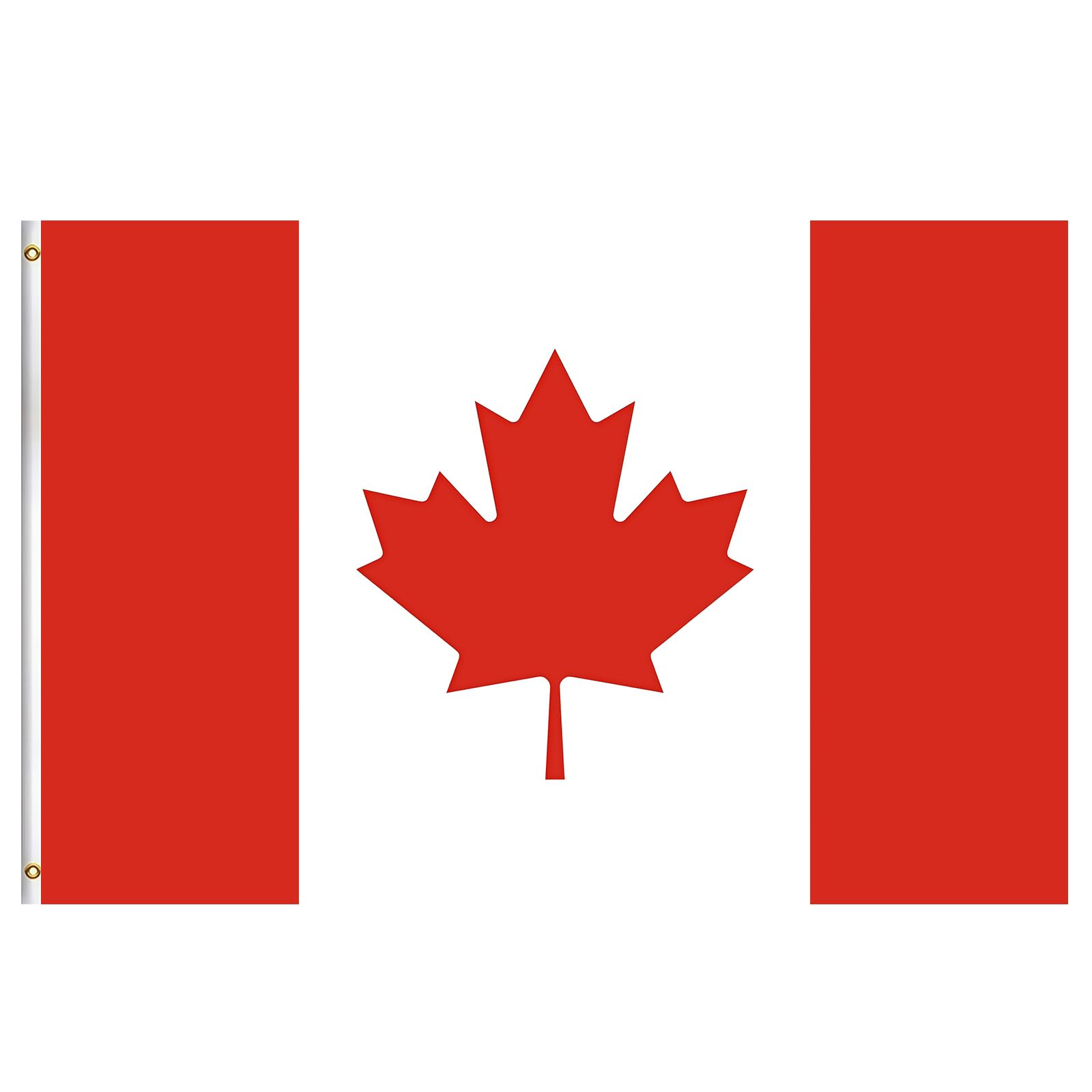 Canada Flag 5ft x 3ft for World Cup 2026, Large Canadian Flag with Metal Eyelets, Polyester Supporter Flag for World Cup Football Bar Club Garden Street Indoor Outdoor Party Decorations