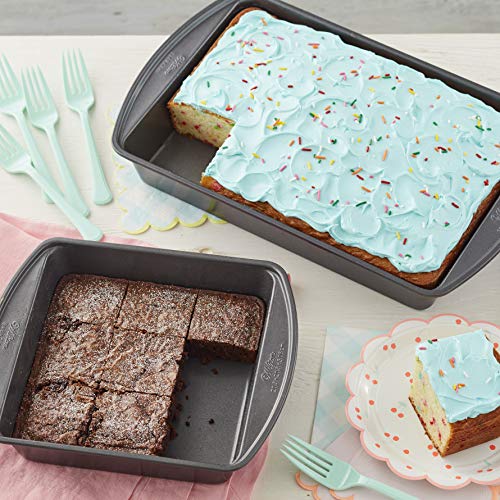 Wilton Perfect Results Premium Non-Stick Oblong And Square Cake Pan Set, 2-Piece #TOP1