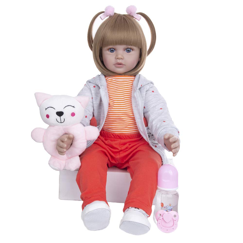 Amazon.co.jp: 生まれ変わった赤ちゃん人形リアルな布ボディ60CM幼児の