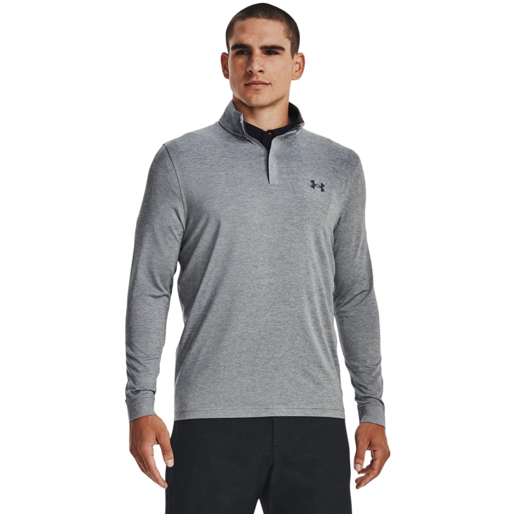 Under Armour Mens Play Off Zip Top Grey XL