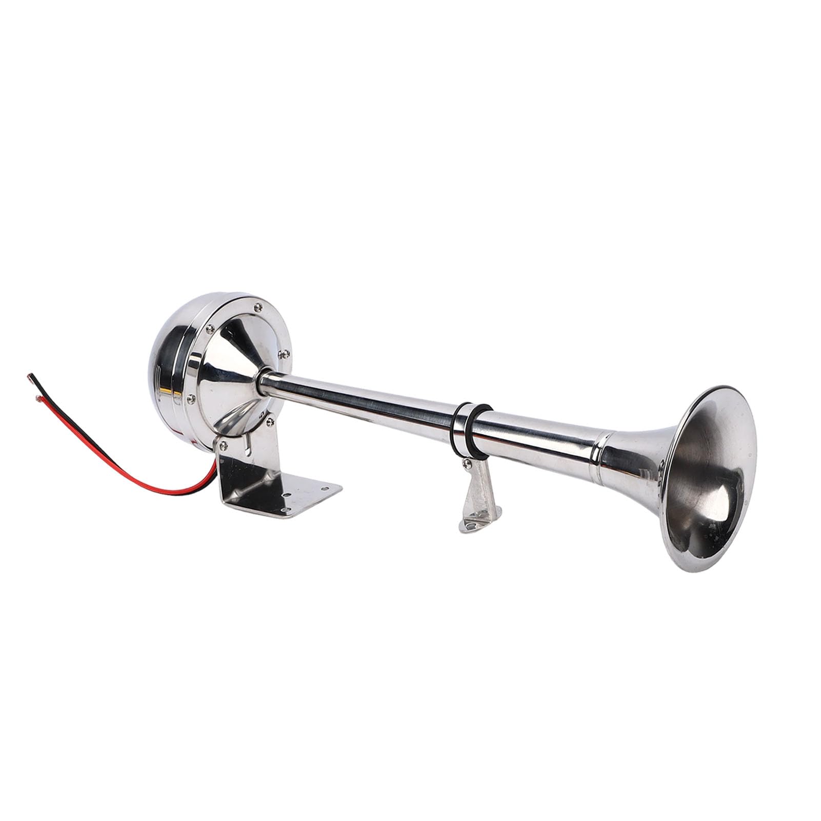 Zunate Avvisatore Acustico per Barche Marine 12V Avvisatore Acustico Elettrico Durevole in Acciaio Inossidabile da 125 DB per Segnale di Emergenza Esterno