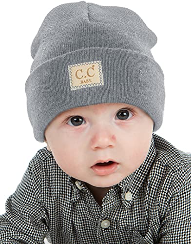 Image of Funky Junque Adorable Newborn Baby Smiley Face Beanie - Soft Knit Winter Hat with Premium Suede Patch