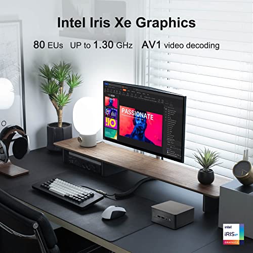 Intel Nuc 12 Barebone Mini Pc, Newest 12Th Gen Core I5-1240P (12 Cores & 4.4Ghz), Intel Mini Computer With Wifi 6E, 8K, Vesa Mounting Bracket (No Ram, No Ssd, No Os, Added Components Needed) #TOP2