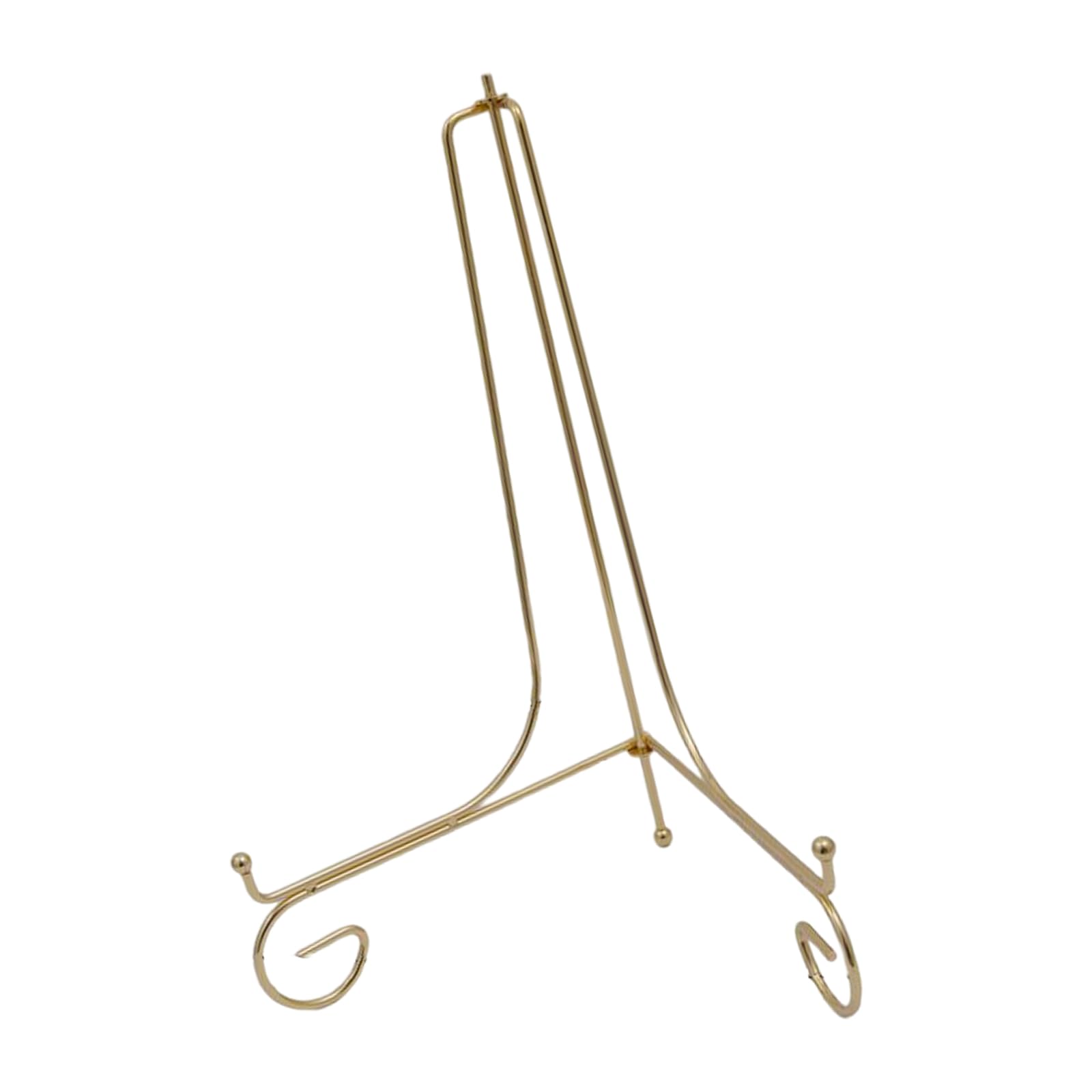 Elnwnnkc Effective Metal Plate Display Stands Elegant Storage Rack Portable Display Easels for Pictures, Plates and Artwork Elegant Plate Showcases