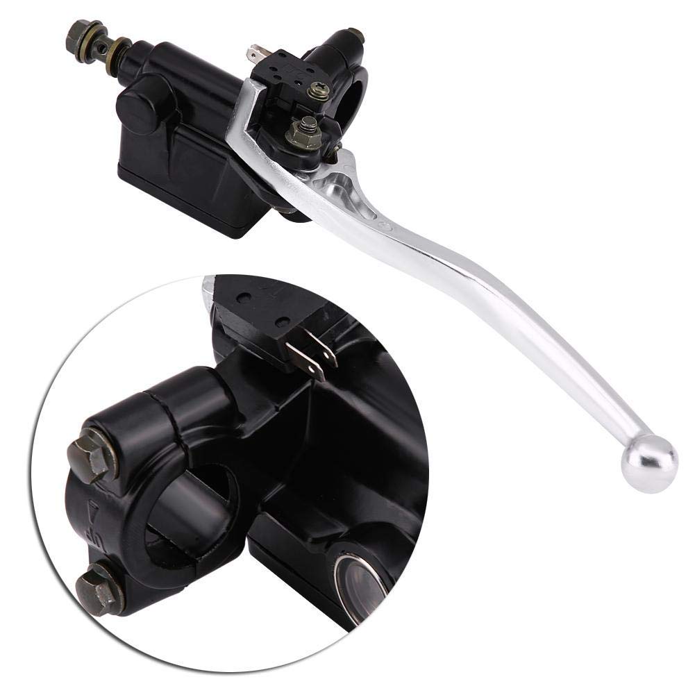 Terisass Maneta de la Motocicleta Embrague Freno, Bomba de palanca de Freno de Motocicleta 7/8" 22 mm Aleación de aluminio Freno delantero Derecho Cilindro Maestro Principal