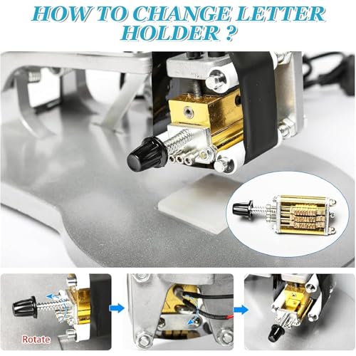 Image of Date Coding Machine, Electric Hot Stamp Date Code Printer with 80 Times /min, Coding Ribbon Printer, Marking Machine, Manual Hot Foil Stamping Tool for Heat Transfer Date Label