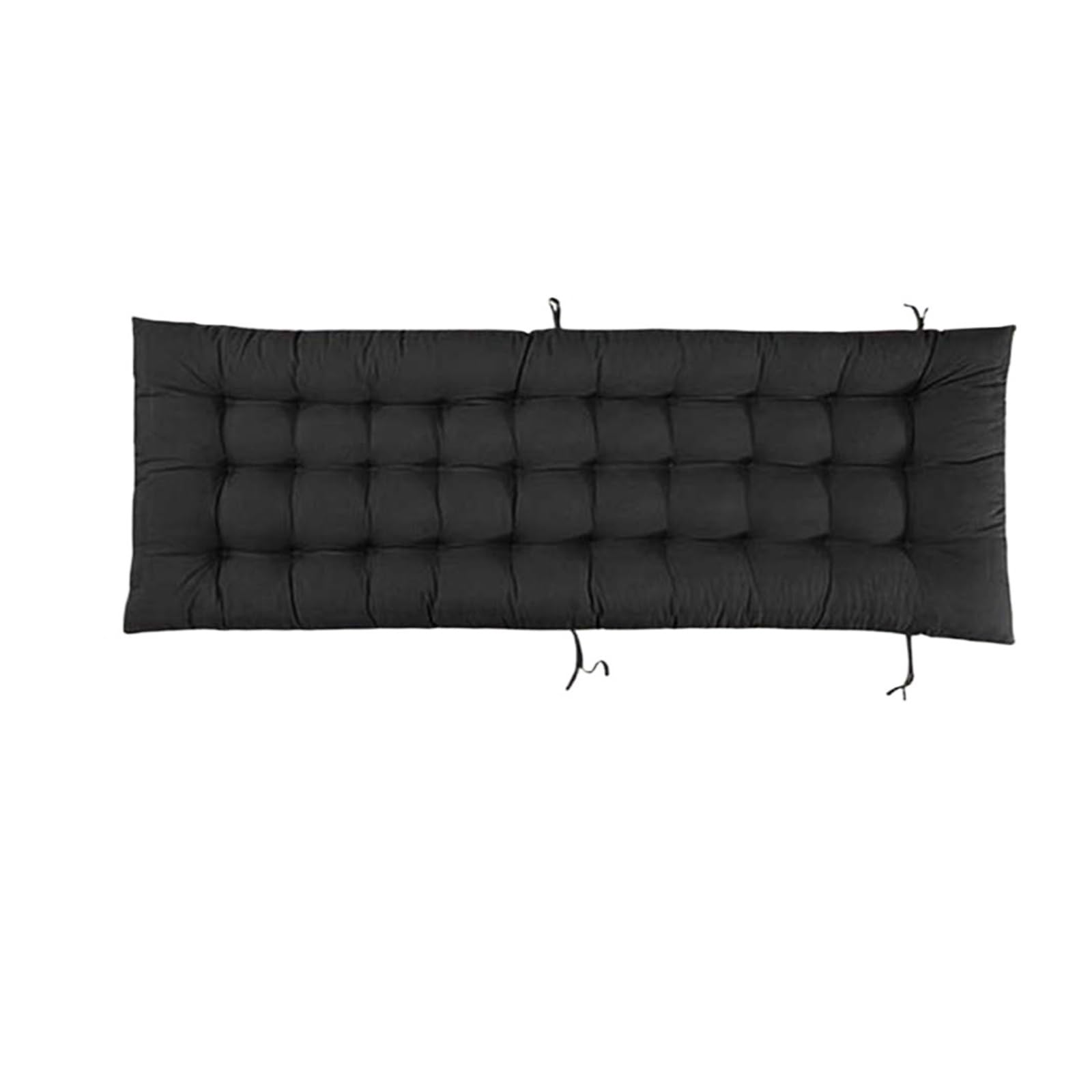 QAUUCP Bench Pad Cushion Outdoor Chair Cushions Sun Lounger Cushion Pad Garden Recliner Seat Pads(Black)