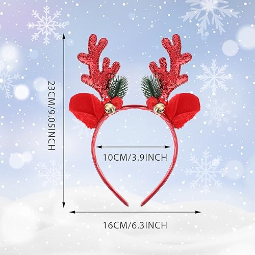 Thinp 2 Pieces Christmas Headbands - Image 2