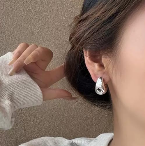 9 Pairs Gold Hoop Earrings for Women Hypoallergenic Chunky Open Hoops Dangle Earring Packs Jewelry Set Gift3