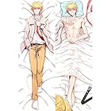 WANQIAN Japanese Anime Kaichou Wa Maid-sama Cosplay Full Body Sexy Bed Pillow Covers Anime, Hot-Blooded Boys Girl Hugging Body Dakimakura Cushion Cover 150x50cm 59”