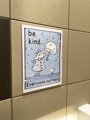 Niubee 4X6 Inch Wall Mount Acrylic Sign Holder With Double Sided Adhesive Tape For Office, Home, Store, Restaurant, No Drilling - Horizontal (6 Pack) #TOP1