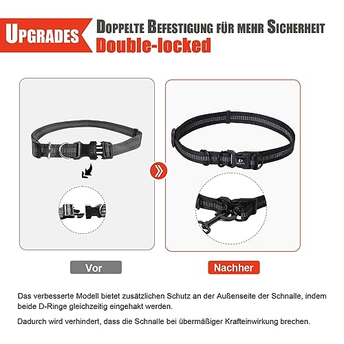Snocyo Joggingleine Hunde, Jogging Hundeleine für Mittelgroße und Große Hunde, Elastische und Reflektierende Hundeleine, Einziehbare Leine mit Doppelgriff & Taillengürtel