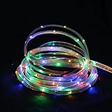 18' Multi-Color LED Indoor/Outdoor Christmas Linear Tape Lighting - White Finish