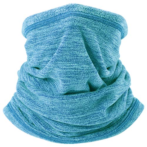 Fleece Thermal Neck Warmer/Neck Gaiter Face Scarf/Face Cover Winter Motorcycle Ski Face Mask - Cold Weather Ultimate Balaclava Half Mask (green)