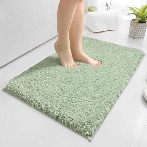 Baahrnom Microfibre Bath Mat 40x60 CM Bathroom Mat Non Slip Machine Washable Bathroom Rug Absorbent for Your Bath Shower or Toilet
