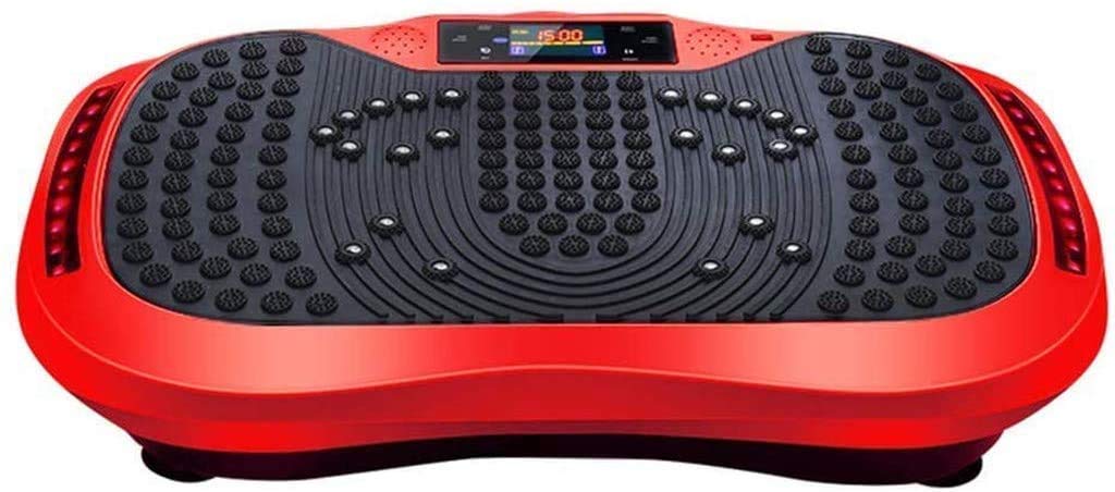 Máquina Adelgazante con Placa vibratoria, Instrumento oscilante para Masaje Adelgazante con Instructor vibratorio oscilante con música Bluetooth y Control Remoto de 5 pr