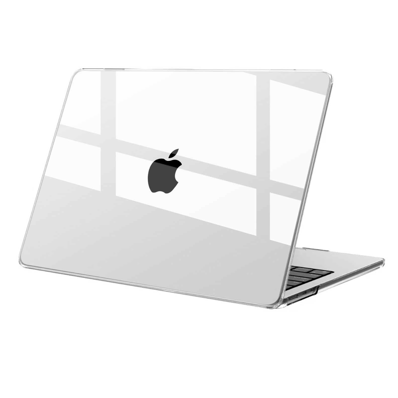 eleger Cover compatibile con MacBook Pro 14" M4 M3 M2 M1 Pro/Max A3112 A3185 A3401 A2918 A2992 A2779 A2442, versione 2024 2023 2021, Custodia protettiva rigida, Trasparente cristallino