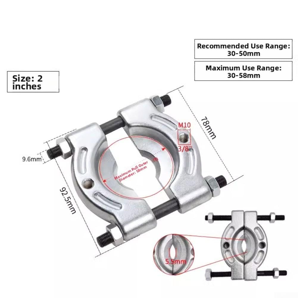 Separatore Cuscinetti Acciaio Cr-V Estrattore Separatore Cuscinetti(3 inch)