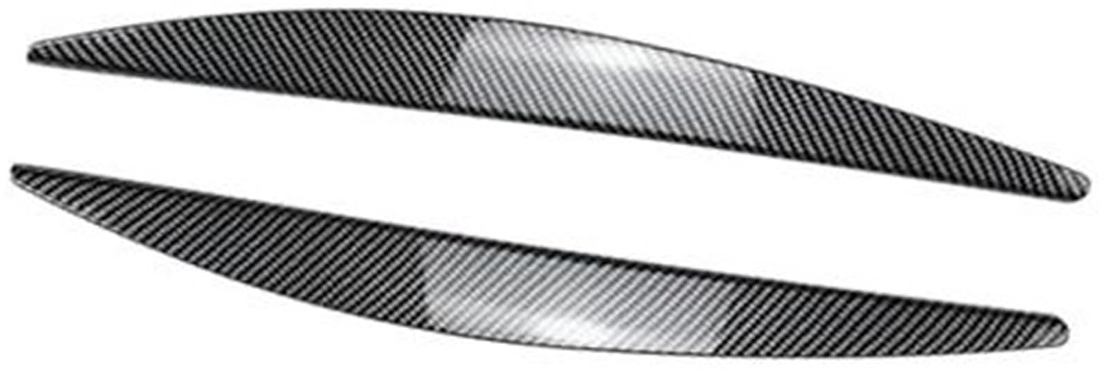 Lámpara de faro cubierta de ceja pegatina embellecedora de párpado ABS patrón de fibra de carbono coche, for Skoda, for Octavia, MK3 2015-2017 Tiras decorativas para faros