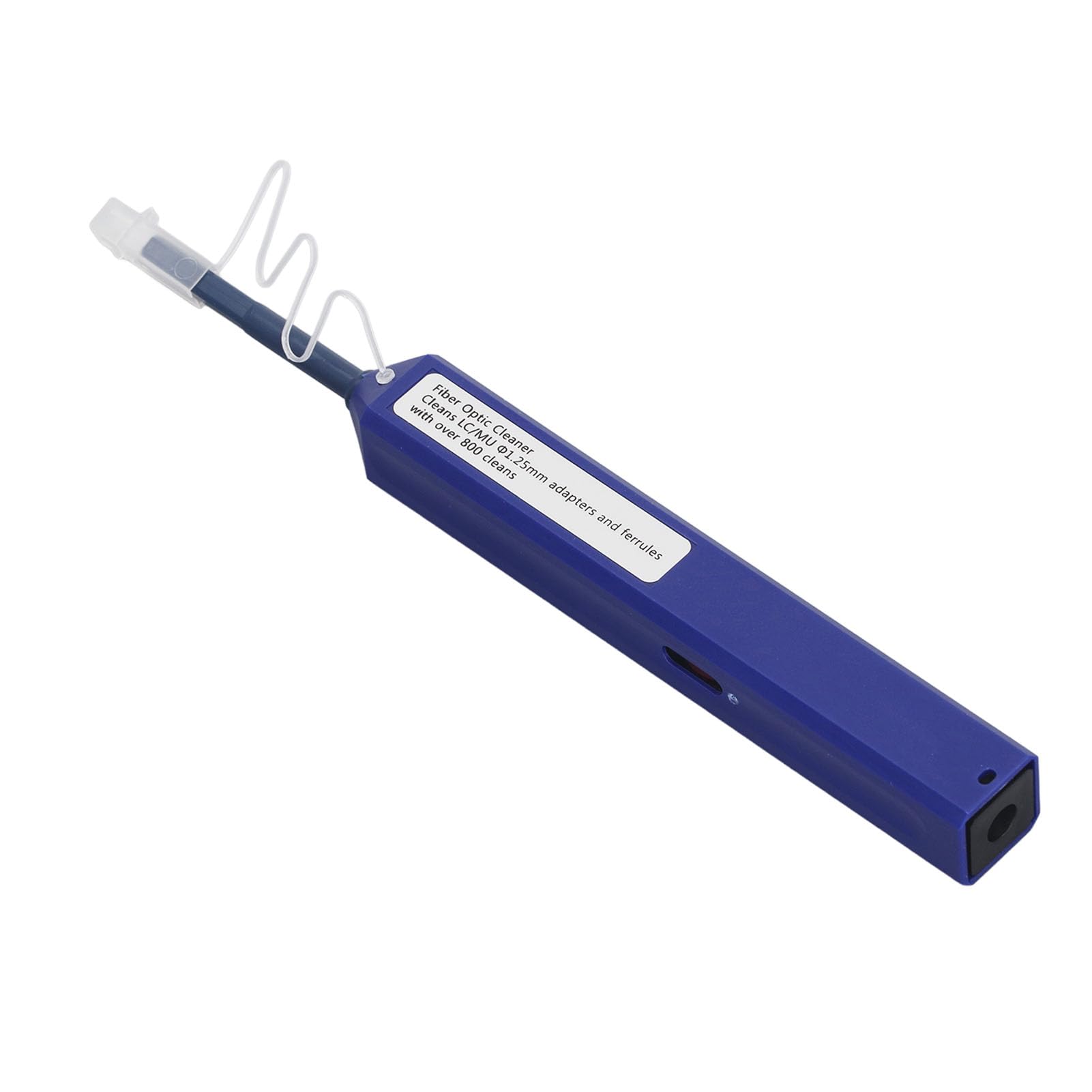 End Face Cleaner, Over 800 Cleans Optical Fiber Cleaning Pen Extendable for LC MU 1.25mm Connectors