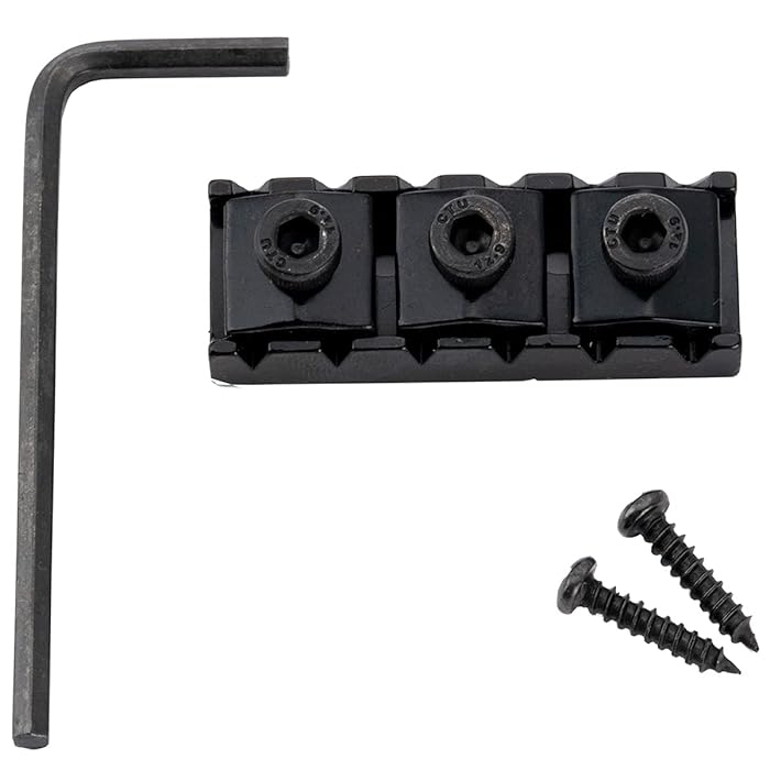 Buy Musiclily Pro 43mm Steel Guitar R3 Locking Nut String Lock for