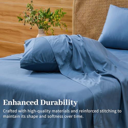 Image of Bedlifes 1000TC Egyptian Cotton Queen Sheets, 4Pcs 18-24 inch Extra Deep Pocket | Cooling & Breathable, Ultra Soft, Hotel Comfort, Sateen Weave, OEKO-TEX Certified, Easy-Care Machine Washable