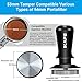 IKAPE 53.3mm Espresso Tamper, Premium Barista Coffee Tamper with Calibrated Spring Loaded, 100% Flat Stainless Steel Base Tamper Fits for Breville Series 54mm Portafilter Basket
