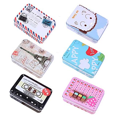 Caja de Almacenamiento de Metal, 6 Piezas Cover