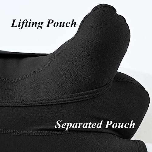 ZONBAILON Men's Dual Pouch Underwear Short Leg Bulge Boxer Briefs Separated Pouch Modal Trunks2