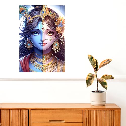 Image of Twinster Bal krishna Posters Photo for Pregnant Women, Baby Poster Self Adhesive (Size 45 cm by 30 cm) Pack of 1 (Design 16)