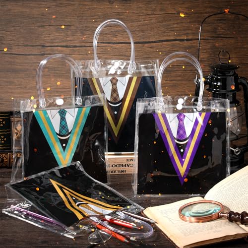 Image of Teenyyou 24 Pcs Magical Wizard Party Favor Bags with Handle Magical Wizard School Party Favors Bags for Gift Decor for Kids Boy Girl Birthday Supplies