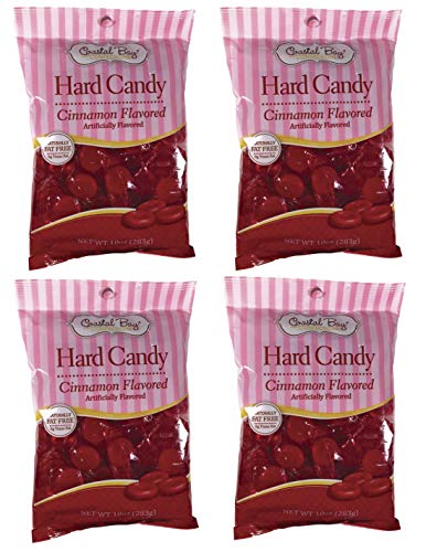 Coastal bay cinnamon flavored hard candy 10oz bags (4 pack)