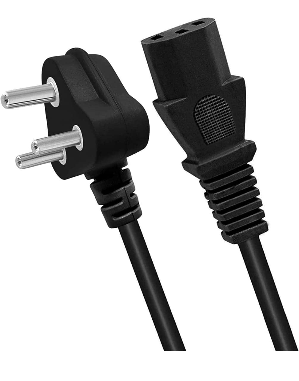 Boral Heavy Duty Computer Power Cable for Desktops, PC, Printers, Monitor - IEC Mains Type D (Black, 1.5M)