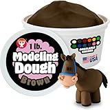 Hygloss Play Modeling Dough for Kids – Safe & Non-Toxic Sensory Dough for Arts and Crafts – 1 lb Tub – Play Clay for Toddler Activities, Preschool Classroom Must-Haves – Brown Color, Unscented