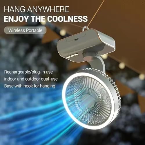 Image of Table Fan, Small Portable Desktop Fan with Strong Wind, Quiet Operation Personal Mini Fan for Home Office Bedroom Kitchen Table and Deskto (Green-OF)