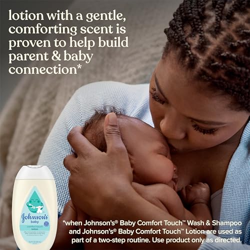 Image of Johnson's Baby Comfort Touch Newborn Baby Face & Body Lotion, 13.6 fl oz