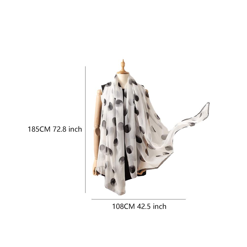 Calda Sciarpa Di Seta Sciarpa Lunga Di Seta Sciarpa Avvolgente Sciarpa Leggera Per Donna 108 Cm 42,5 Pollici X 185 Cm 72,8 Pollici Moda (BA)
