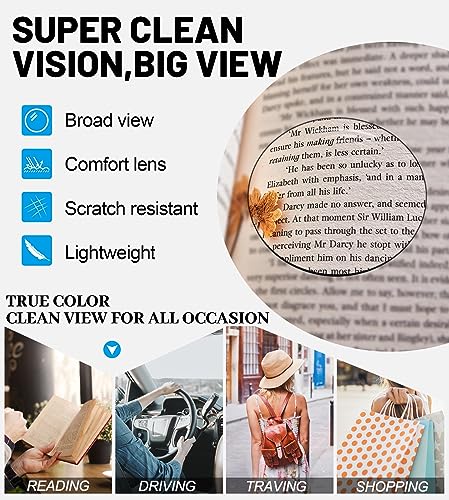 Image of OCCI CHIARI Blue Light Reading glasses Women 1.0x Computer Readers for Petite Face(1.0 1.25 1.5 1.75 2.0 2.25 2.5 2.75 3.0 3.5 4.0 5.0 6.0)