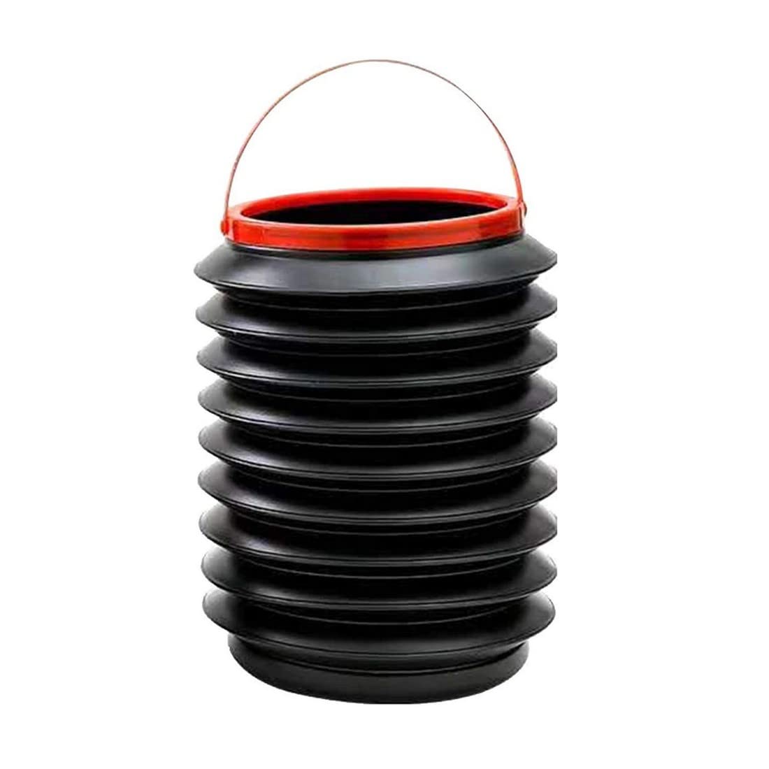 Plastics Black 4L Collapsible Foldable Car Dustbin-image-27