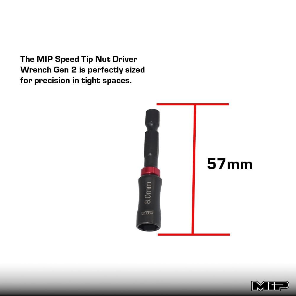 MIP 1/4" Drive Nut Driver Speed Tip (4.0mm) - For RC Cars, Drones, Small Drills & DIY
