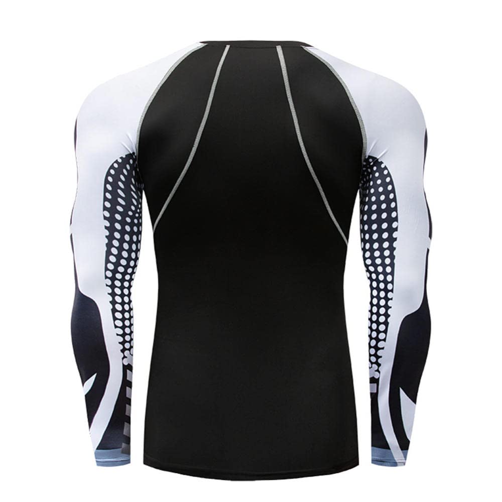 Kombinezon fitness męski siłownia sport bieganie szybkoschnące ubrania rajstopy do koszykówki zimowe ubrania treningowe czteroczęściowy garnitur-Color4_XL