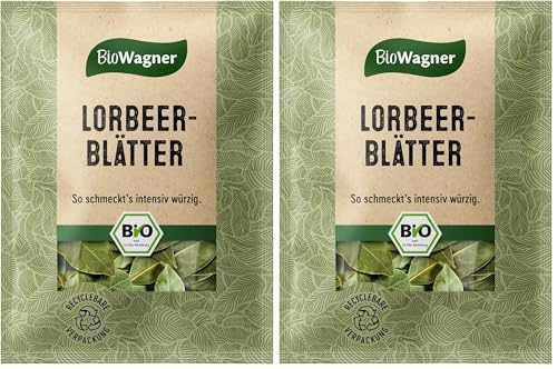 Wagner Gewürze Bio Lorbeerblätter, 5 g (Packung mit 2)