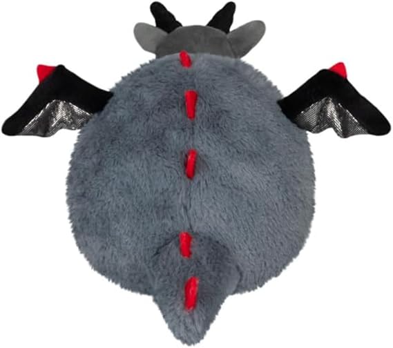 Squishable - Snugglemi Snackers Shadow Dragon - Fantasy Creatures Collection - 8 in - Soft Toy Collectible Stuffed Animal - Beans