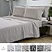 meadow park Queen Size Linen Sheets with Pillow Cases, 4 Pcs Set, Deep Pocket, Stone Washed Soft and Breathable Fabric, Cool Night Sleep Comfort, Natural Color