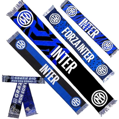 Sciarpa stadio FC Internazionale ----- Abbigliamento ufficiale tifosi calcio ----- Materiale : 100% Acrilico ----- Squadra : FC Internazionale -----