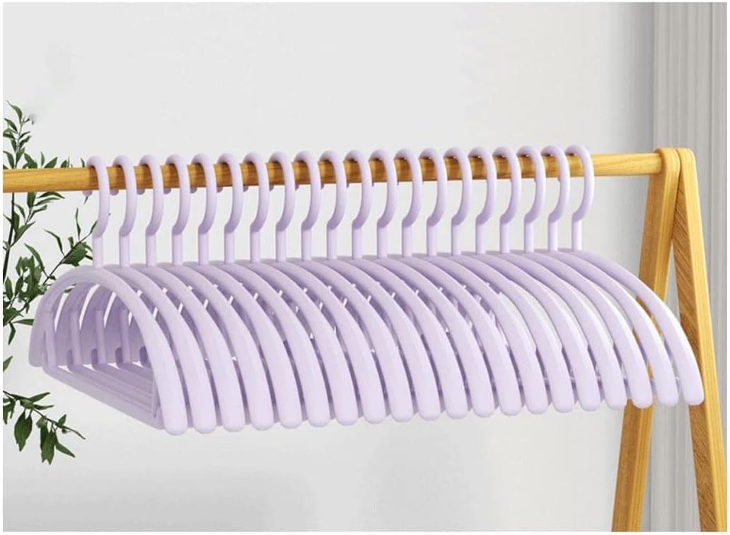 HCZKIUJY Hangers Plastic Hangers 20 Pack Coat Hangers For Closet Space Saving Clothes Hanger For Shirt Pant Clothes hangers for clothes non slip