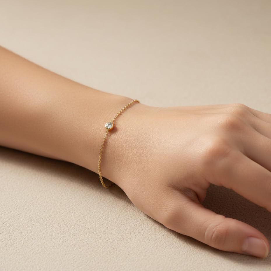 Image of SALTY Anti Tarnish Bracelet for Women | Fancy Bracelet | Jewellery Gifts | Hand Band | Fashion Accessories for Girls | Minimal Jewelry Design | Gift for Rakhi | Gift for Diwali, Christmas, Marriage, Birthday