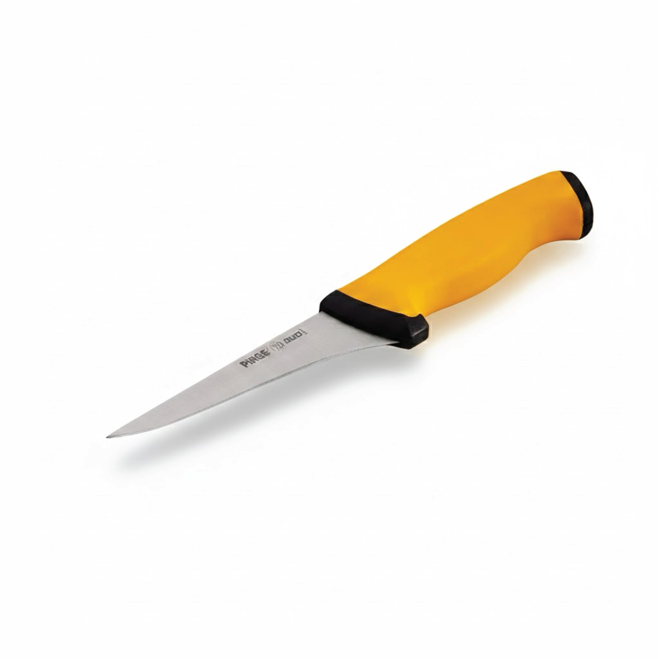 Pirge Cuchillo para deshuesar Duo, cuchillo profesional, 16,5 cm, amarillo, cuchillo de carnicero, cuchillo de carnicero, cuchillo de carnicero afilado